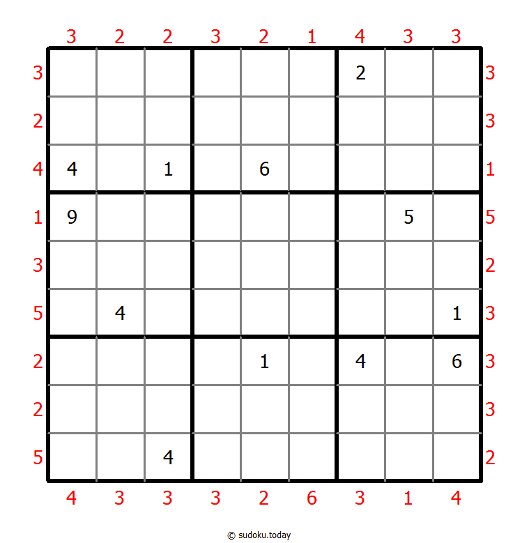 摩天大楼数独 #47418