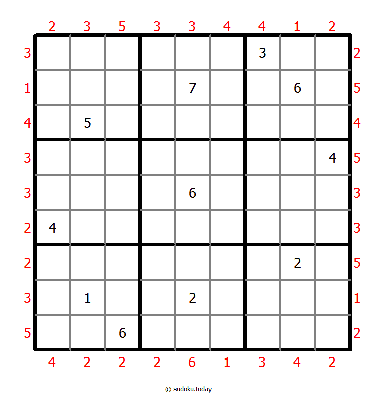 摩天大楼数独 #47463