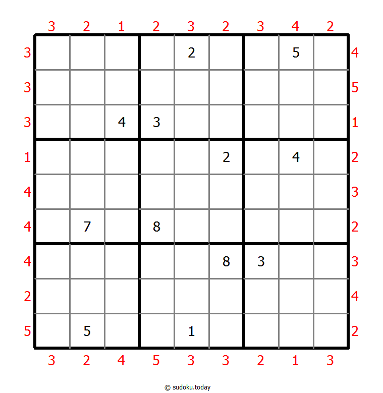 摩天大楼数独 #47493