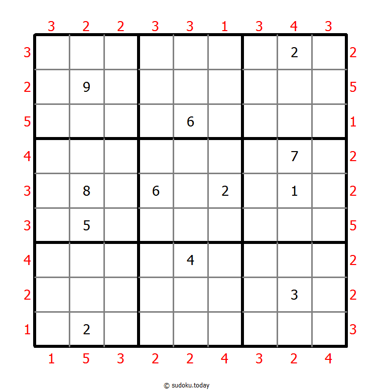 摩天大楼数独 #47557