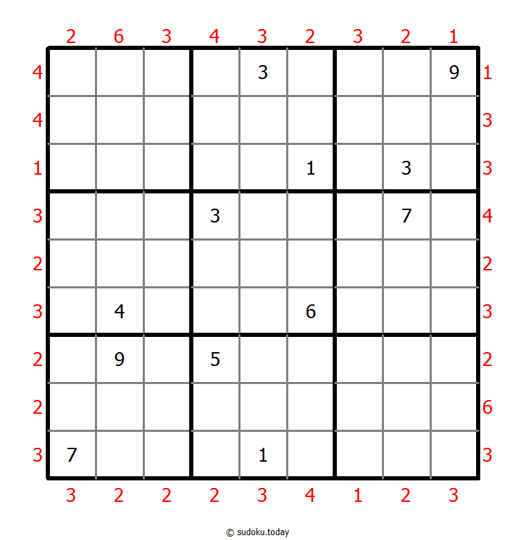摩天大楼数独 #47623