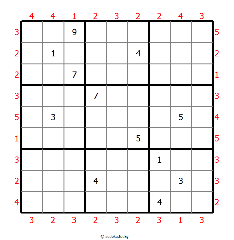 摩天大楼数独 #47640