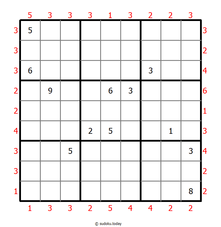 摩天大楼数独 #47745