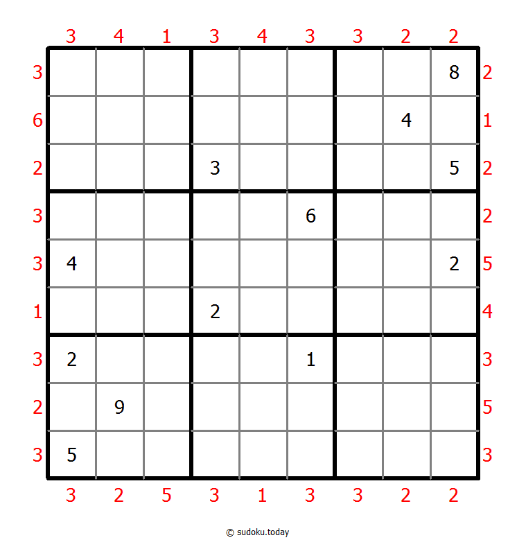 摩天大楼数独 #47775