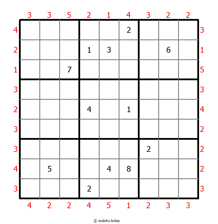 摩天大楼数独 #47877