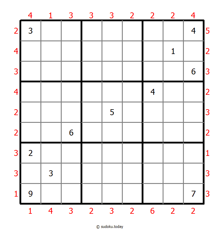 摩天大楼数独 #47878