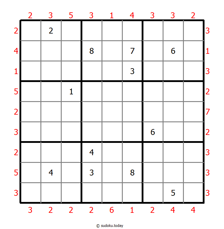 摩天大楼数独 #47881