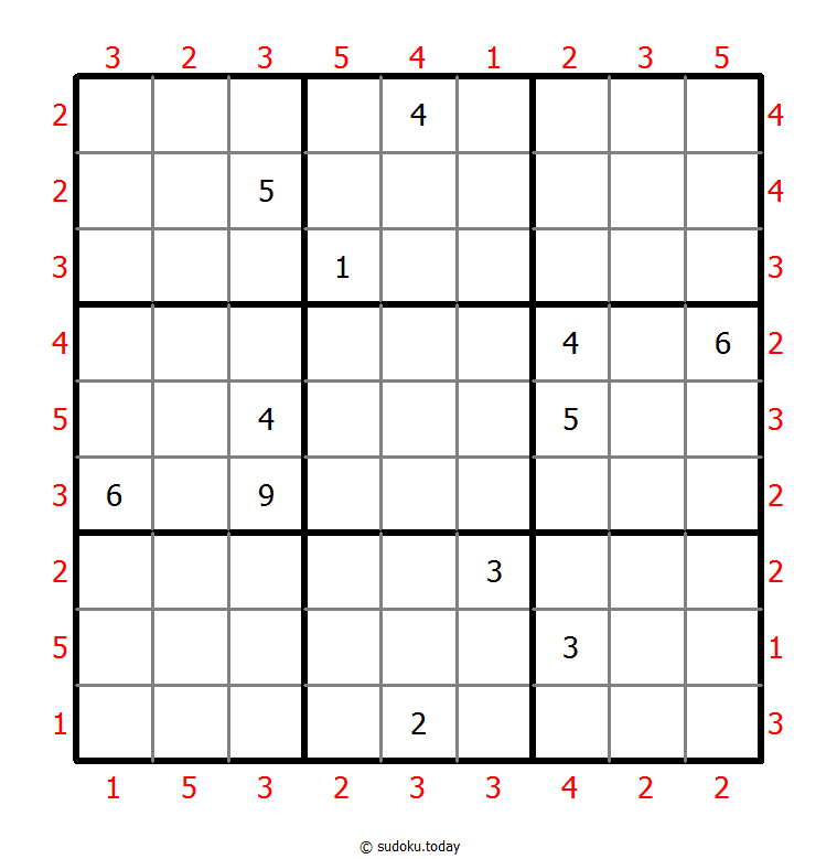 摩天大楼数独 #47883