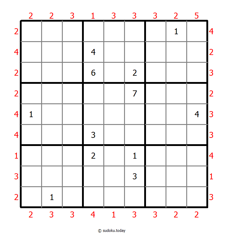 摩天大楼数独 #47982