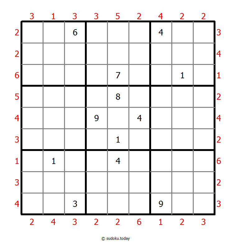 摩天大楼数独 #47996