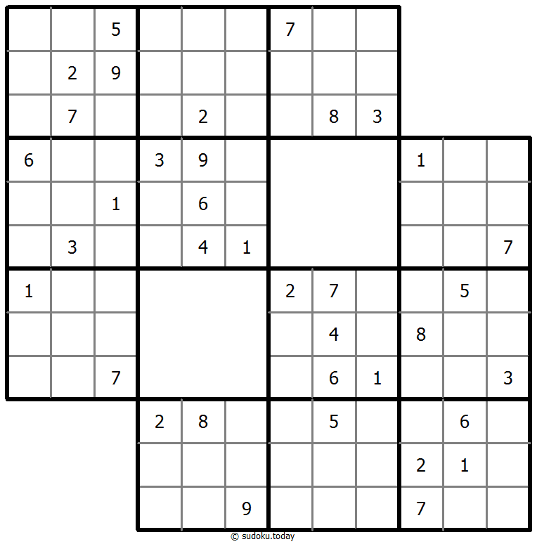 楼梯数独 #39237