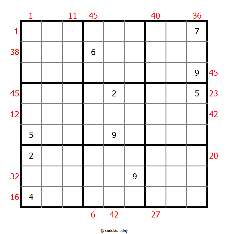 前X数和数独 #24744