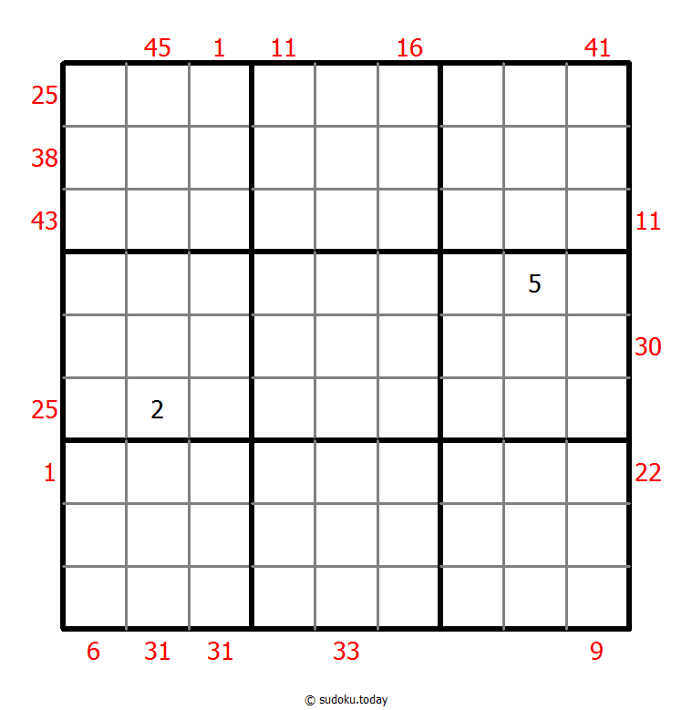 前X数和数独 #25001