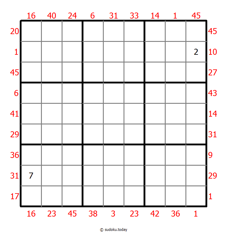 前X数和数独 #24746