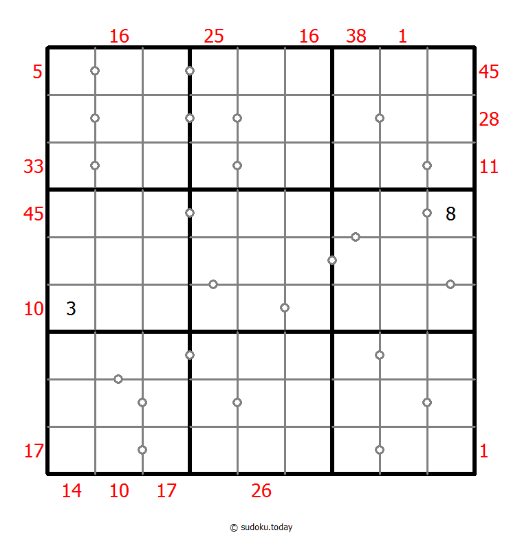 混合数独（XSum+连续） #25754