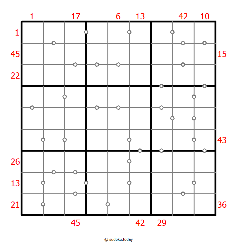 混合数独（XSum+连续） #25762