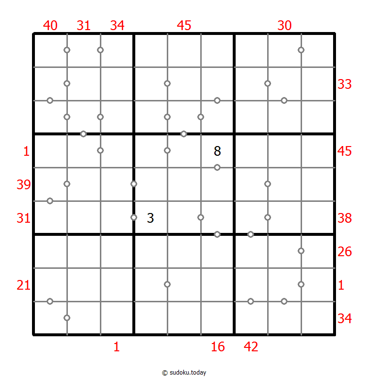 混合数独（XSum+连续） #25772