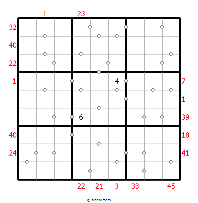 混合数独（XSum+连续）