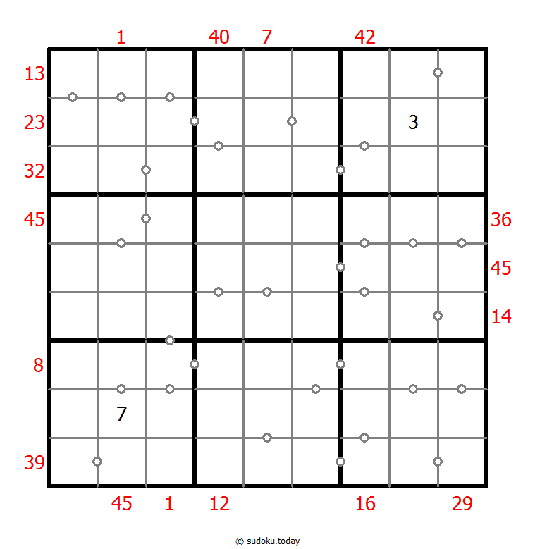 混合数独（XSum+连续） #25830