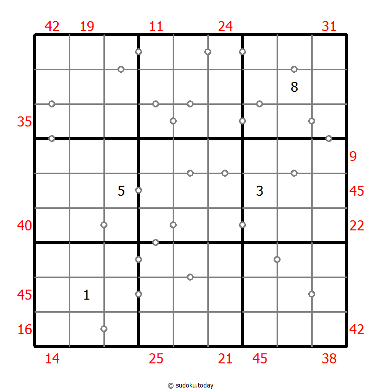 混合数独（XSum+连续） #25836