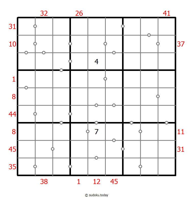 混合数独（XSum+连续） #25852