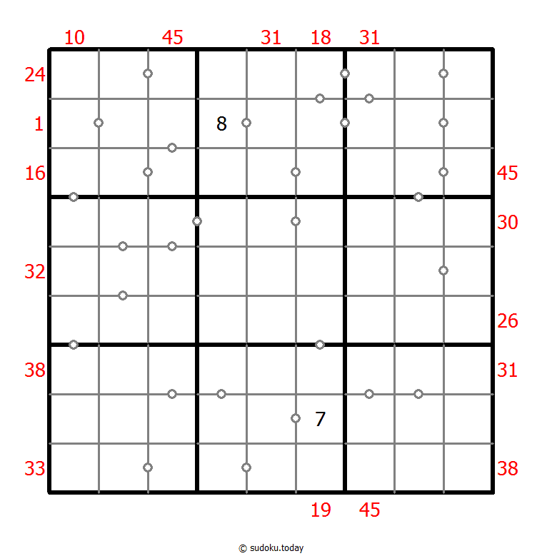 混合数独（XSum+连续） #25857