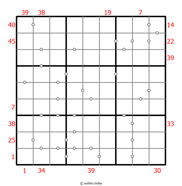 混合数独（XSum+连续） #25885