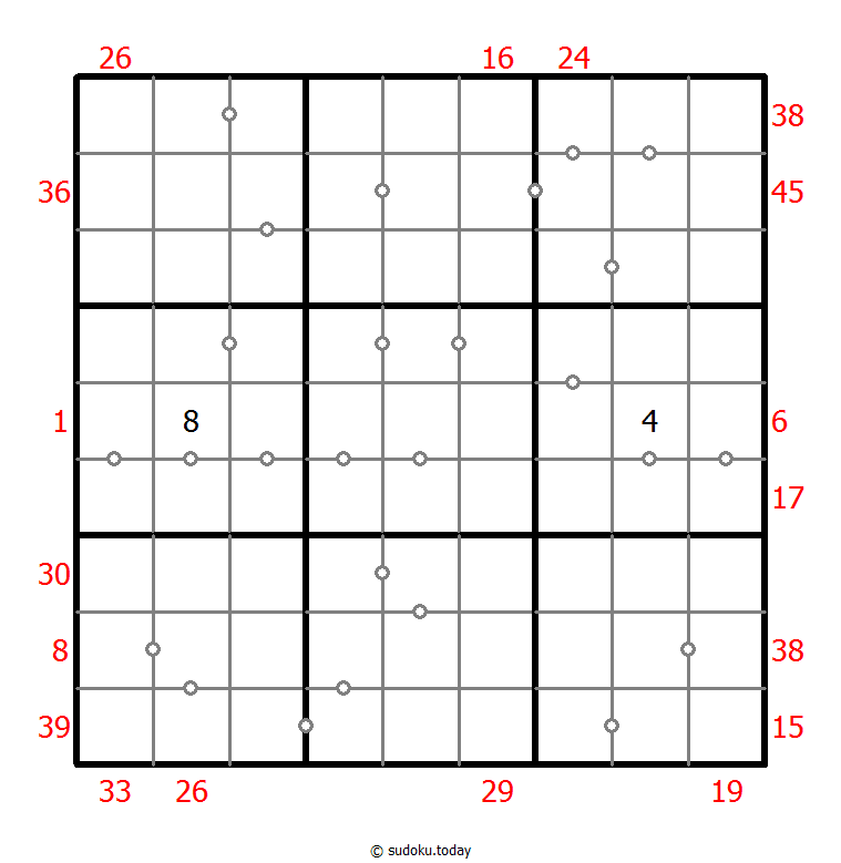 混合数独（XSum+连续） #25888