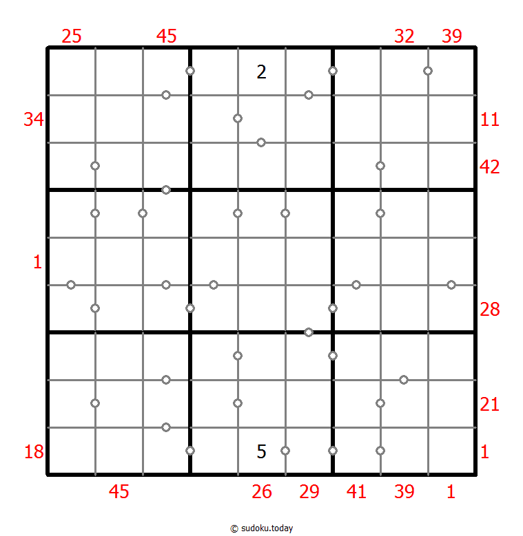 混合数独（XSum+连续） #25943