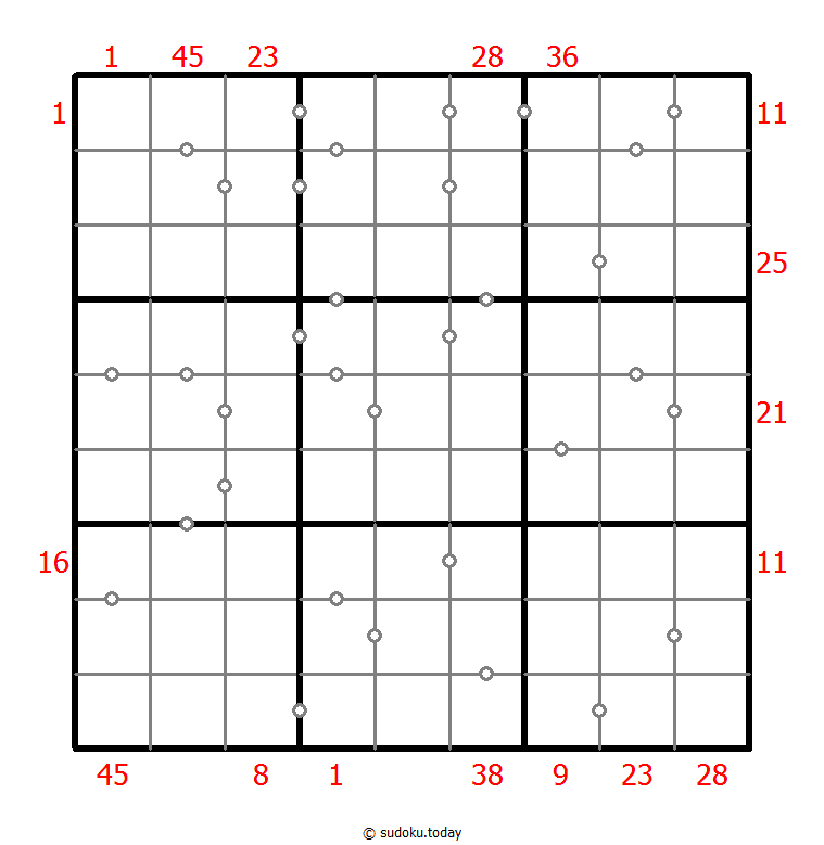 混合数独（XSum+连续） #25949