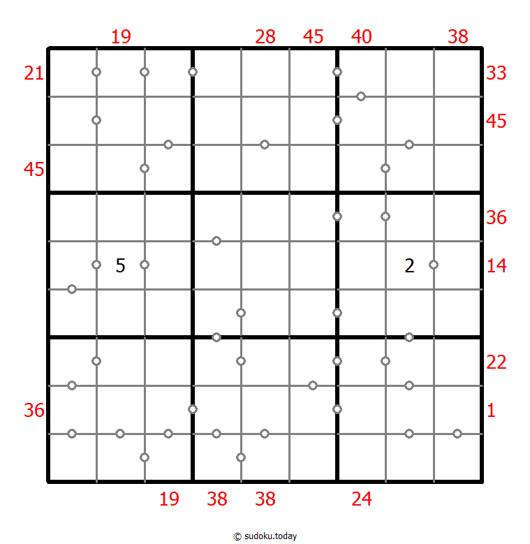 混合数独（XSum+连续）