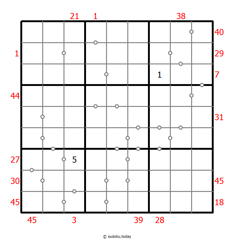 混合数独（XSum+连续） #25976