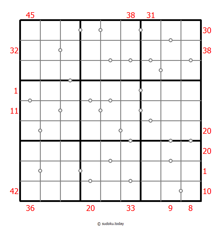 混合数独（XSum+连续） #25985