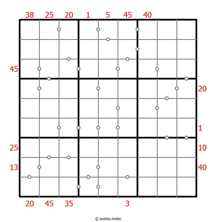 混合数独（XSum+连续） #26000