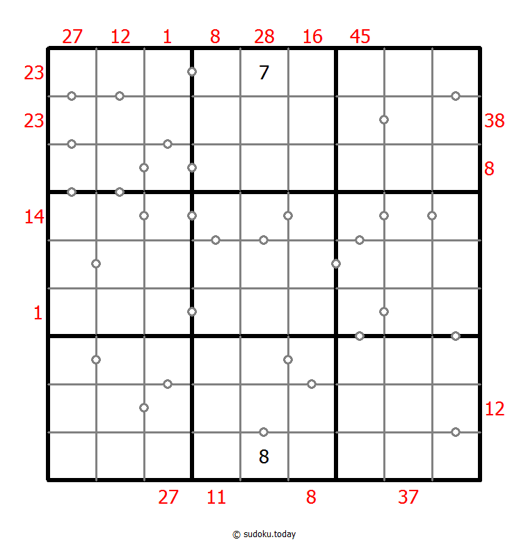 混合数独（XSum+连续） #26079
