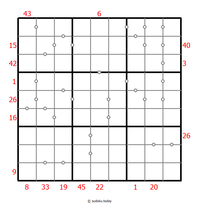 混合数独（XSum+连续）