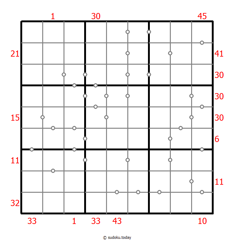 混合数独（XSum+连续）