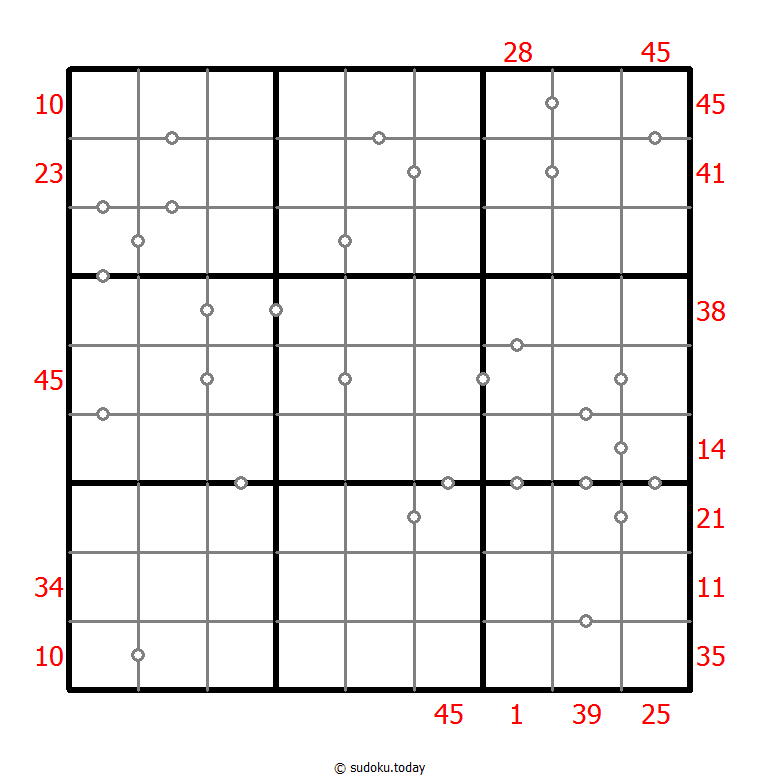混合数独（XSum+连续）