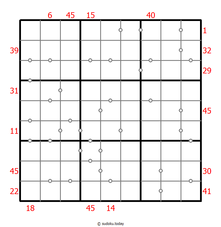 混合数独（XSum+连续）