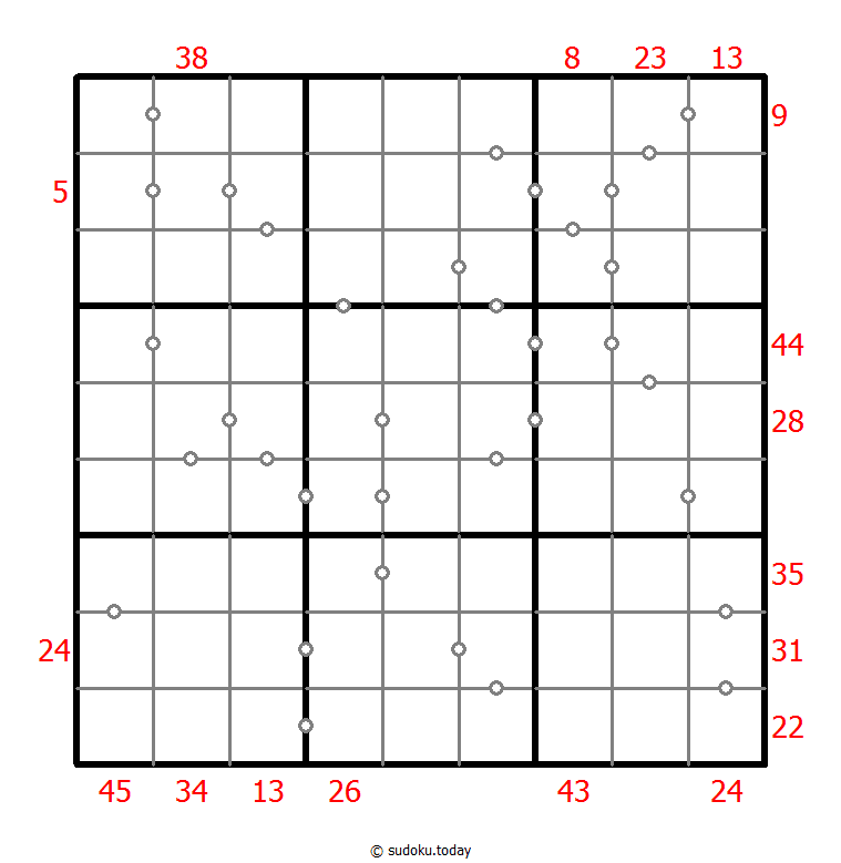 混合数独（XSum+连续） #26527