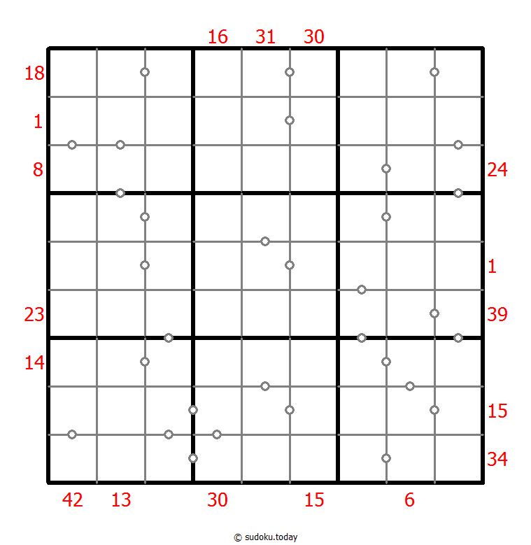 混合数独（XSum+连续）