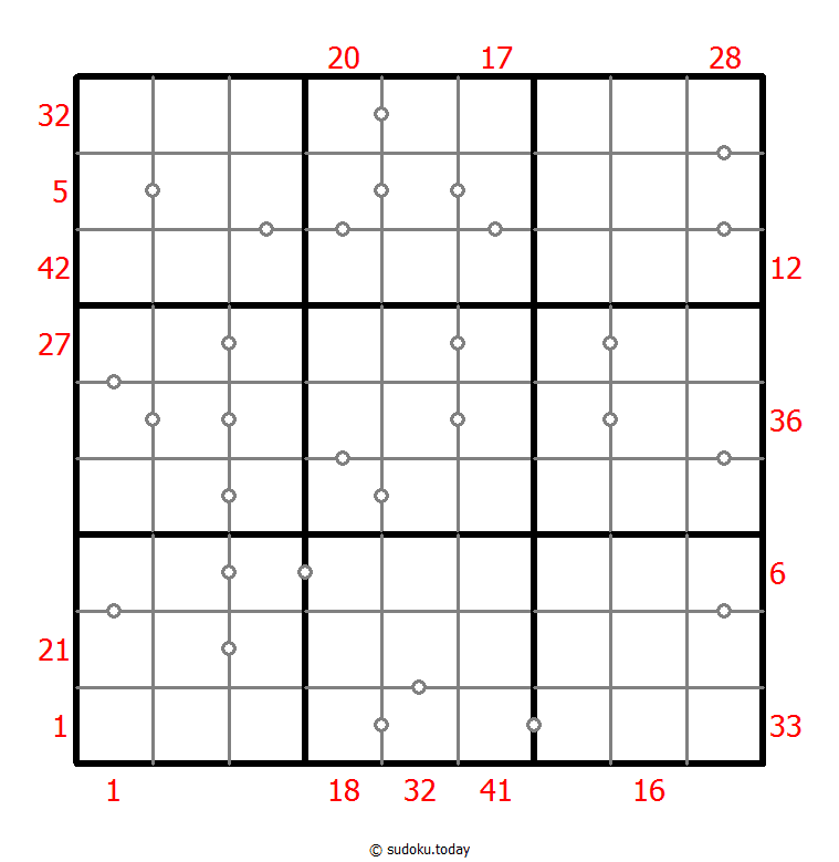混合数独（XSum+连续） #26545