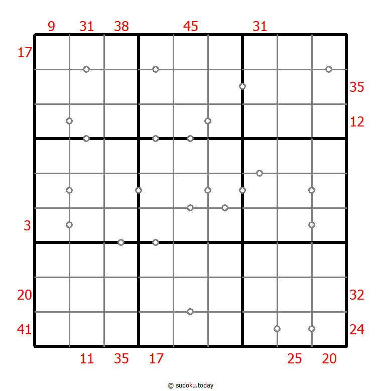 混合数独（XSum+连续） #26567