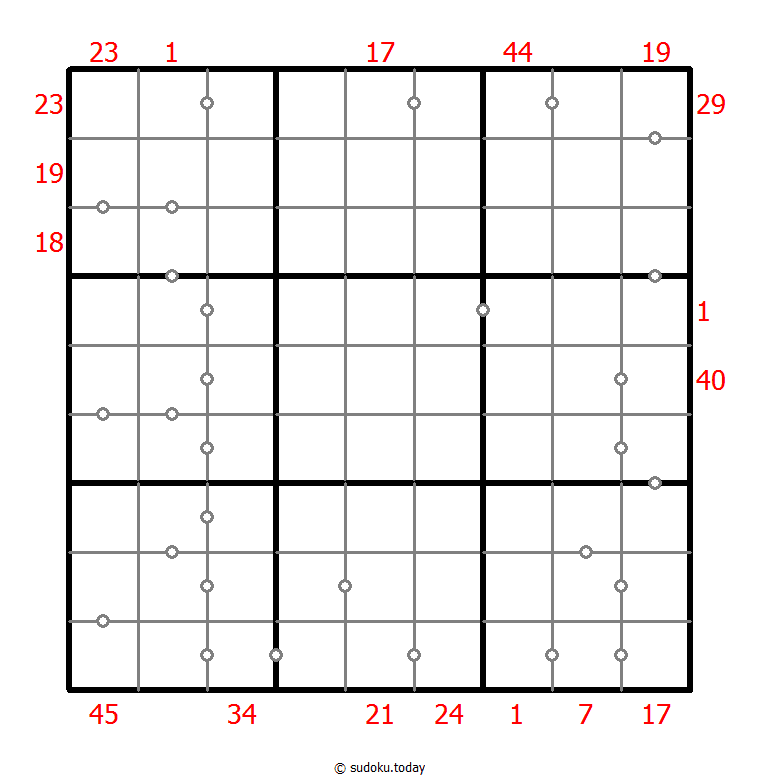 混合数独（XSum+连续） #26578
