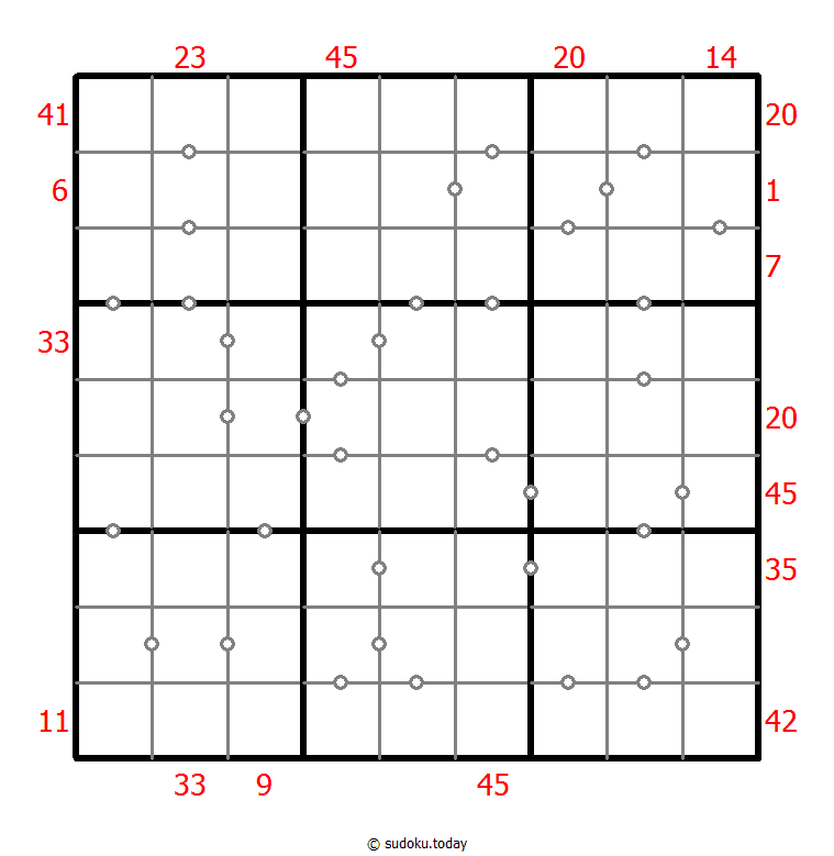混合数独（XSum+连续） #26595