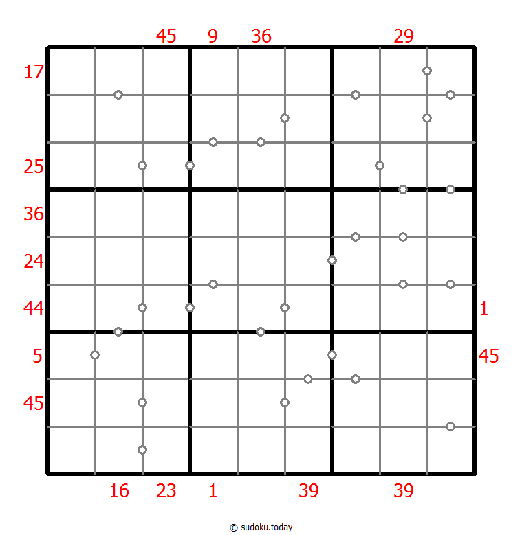 混合数独（XSum+连续） #26632