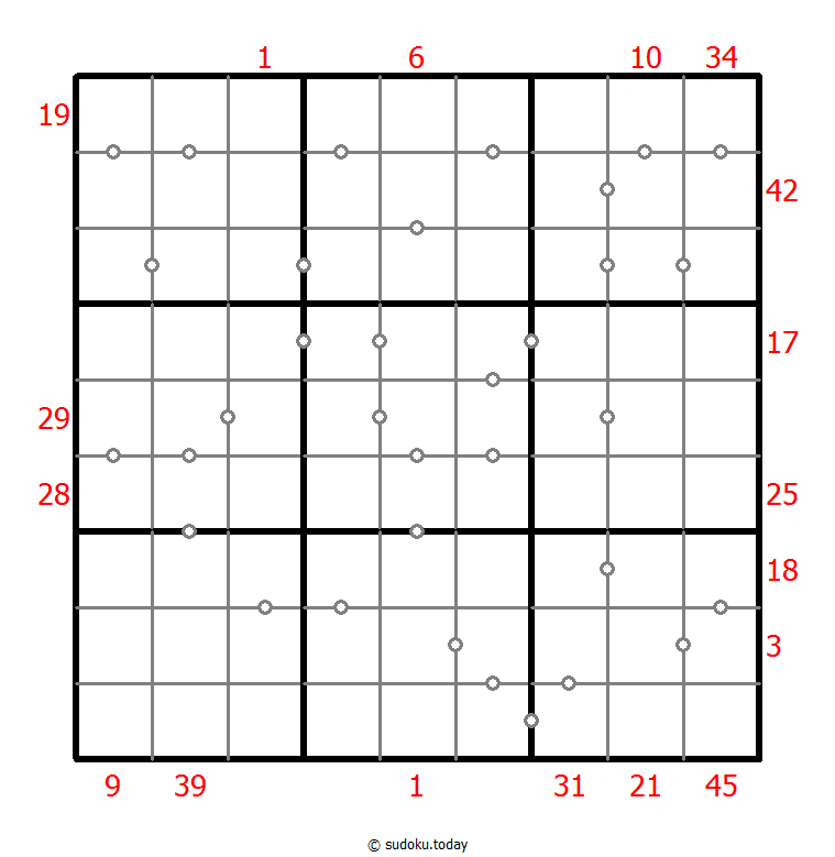 混合数独（XSum+连续） #26637