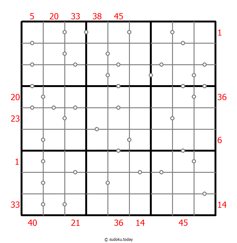 混合数独（XSum+连续） #26642