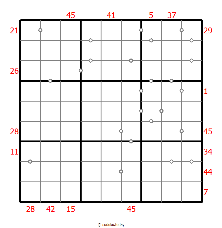 混合数独（XSum+连续） #26689