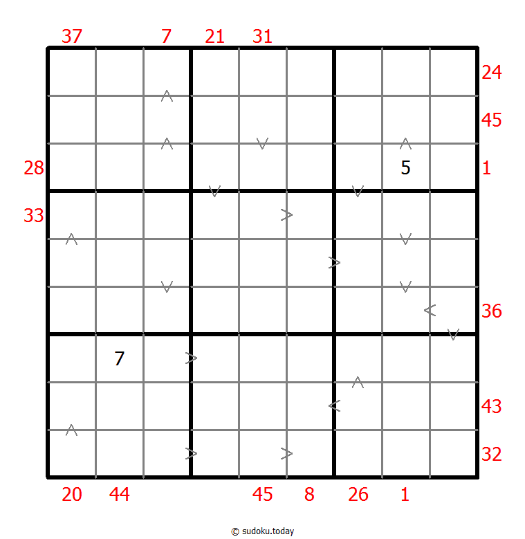 混合数独（前X数和+数比） #26239